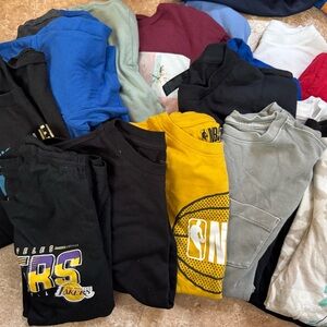 Lot of boys clothes ranging from M to L. ALL gently used but in great condition.